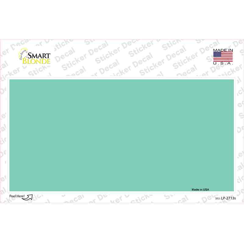 LP-2713s-M Mint Solid Novelty Sticker Decal, Medium