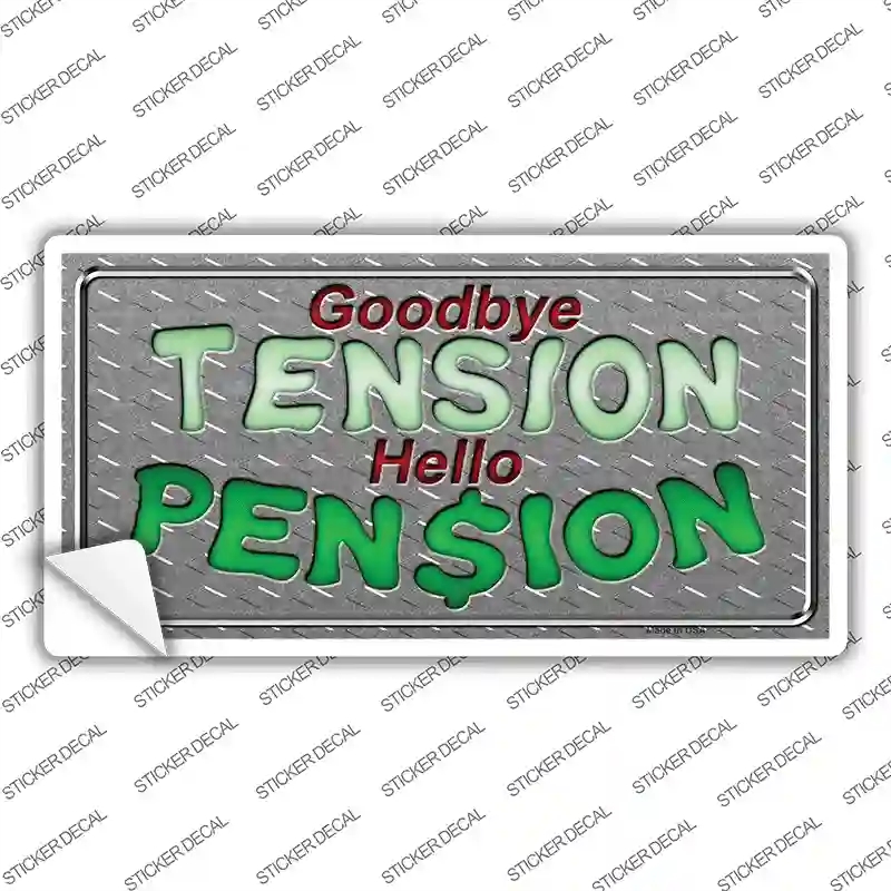 LP-281s-XL Tension Pension Novelty Sticker Decal, Extra Large