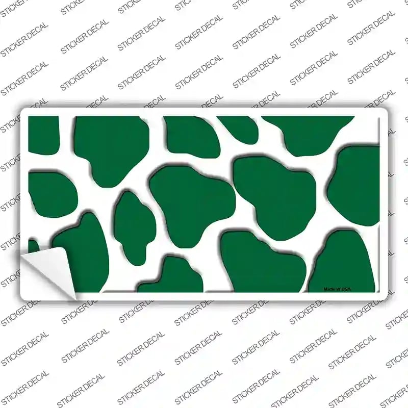 LP-2941s-L Green White Giraffe Novelty Sticker Decal, Large