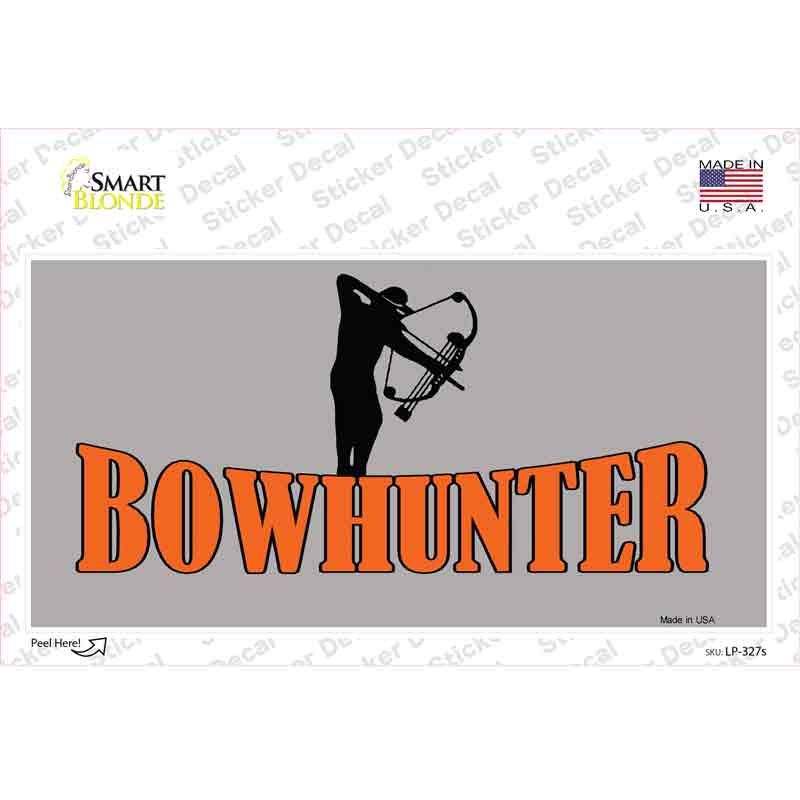 LP-327s-M Bow Hunter Novelty Sticker Decal, Medium
