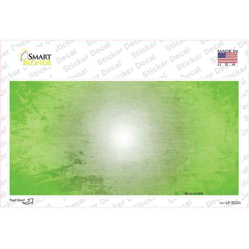 LP-3522s-M Light Green & White Fade Scratched Novelty Sticker Decal, Medium
