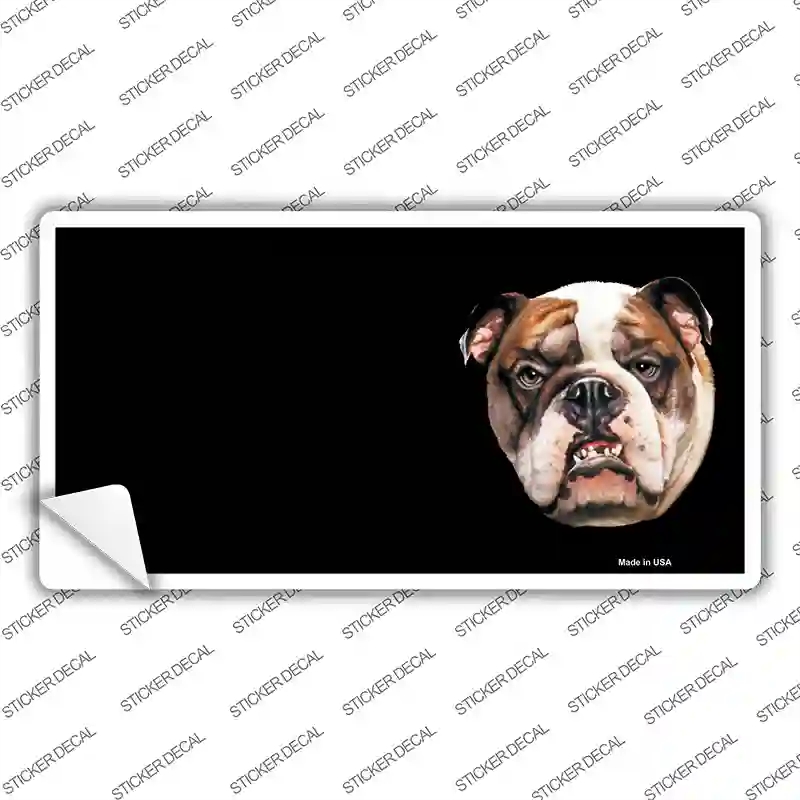 LP-3741s-L Bull Dog Offset Novelty Sticker Decal, Large