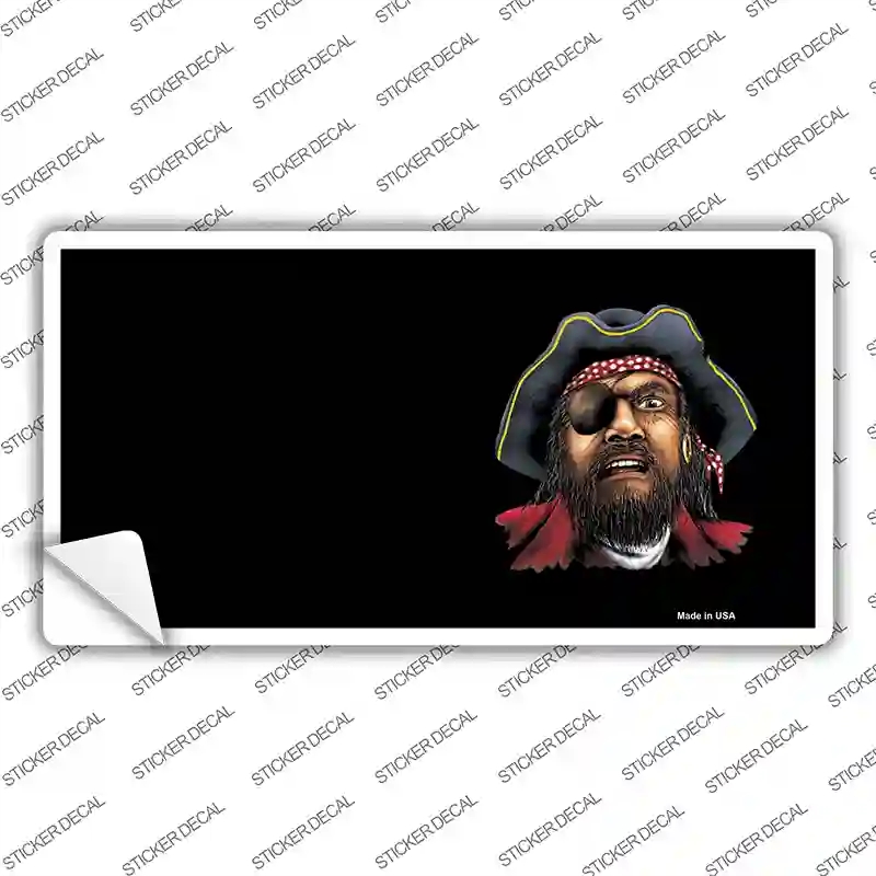 LP-3751s-S Pirate Offset Novelty Sticker Decal, Small