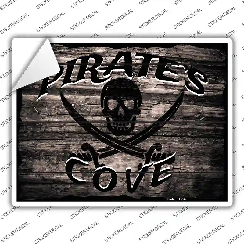 P-1810s-XL Pirates Cove Novelty Rectangle Sticker Decal, Extra Large