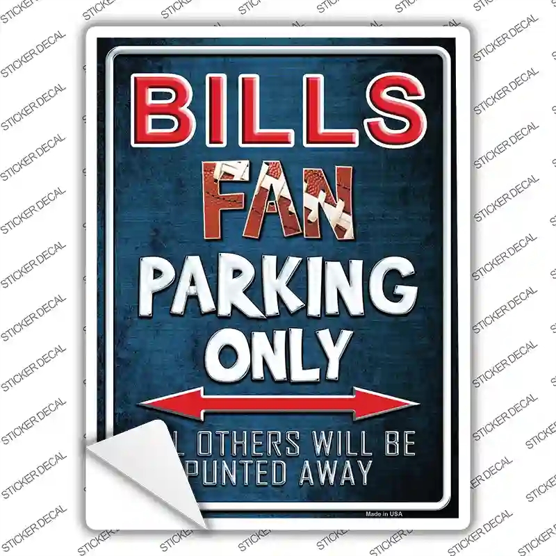 P-2011s-XL Bills Novelty Rectangle Sticker Decal, Extra Large
