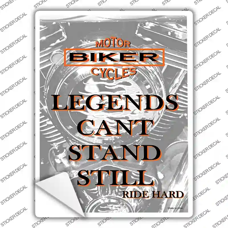 P-2042s-S Legends Novelty Rectangle Sticker Decal, Small