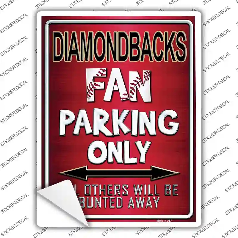 P-218s-XL Diamondbacks Novelty Rectangle Sticker Decal, Extra Large