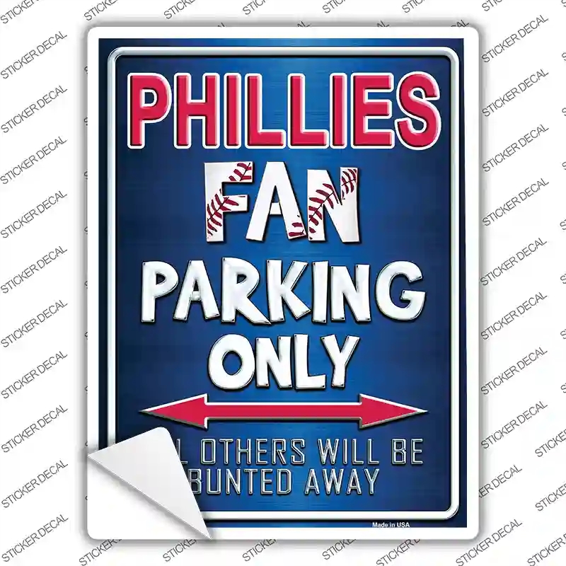 P-228s-XL Phillies Novelty Rectangle Sticker Decal, Extra Large