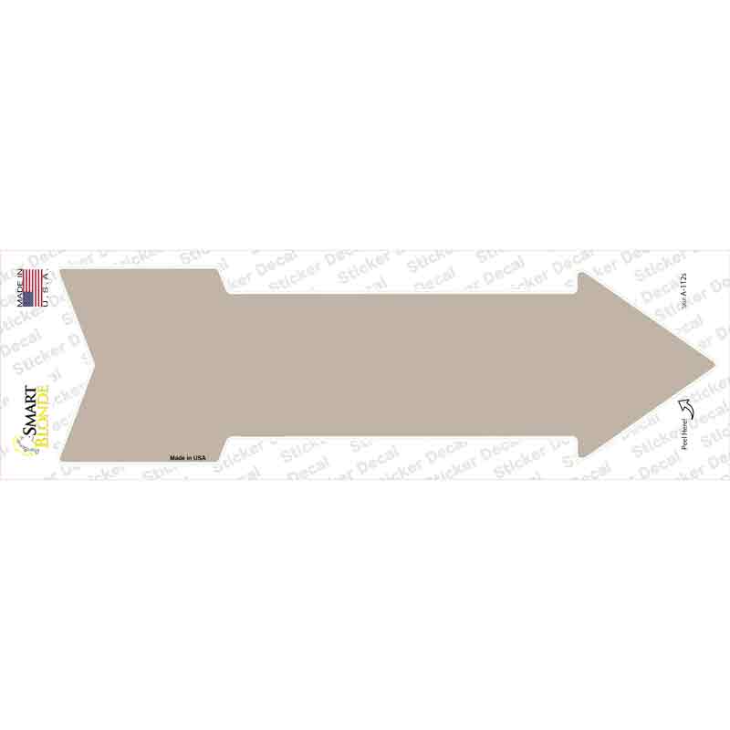 A-112s-M Tan Novelty Arrow Sticker Decal, Medium