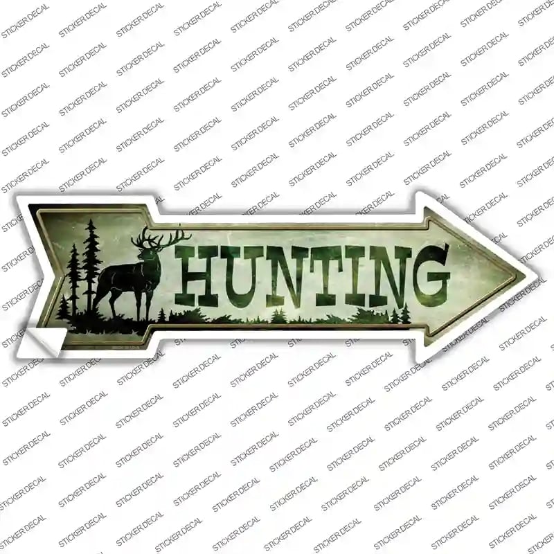A-250s-XL Hunting Novelty Arrow Sticker Decal, Extra Large