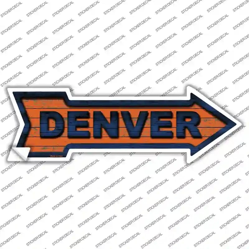 A-327s-L Denver Novelty Arrow Sticker Decal, Large