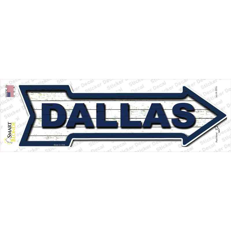 A-331s-M Dallas Novelty Arrow Sticker Decal, Medium