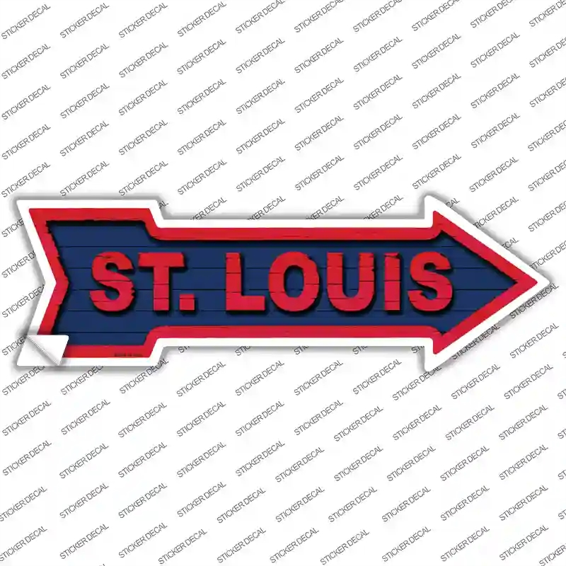 A-339s-L St Louis Novelty Arrow Sticker Decal, Large