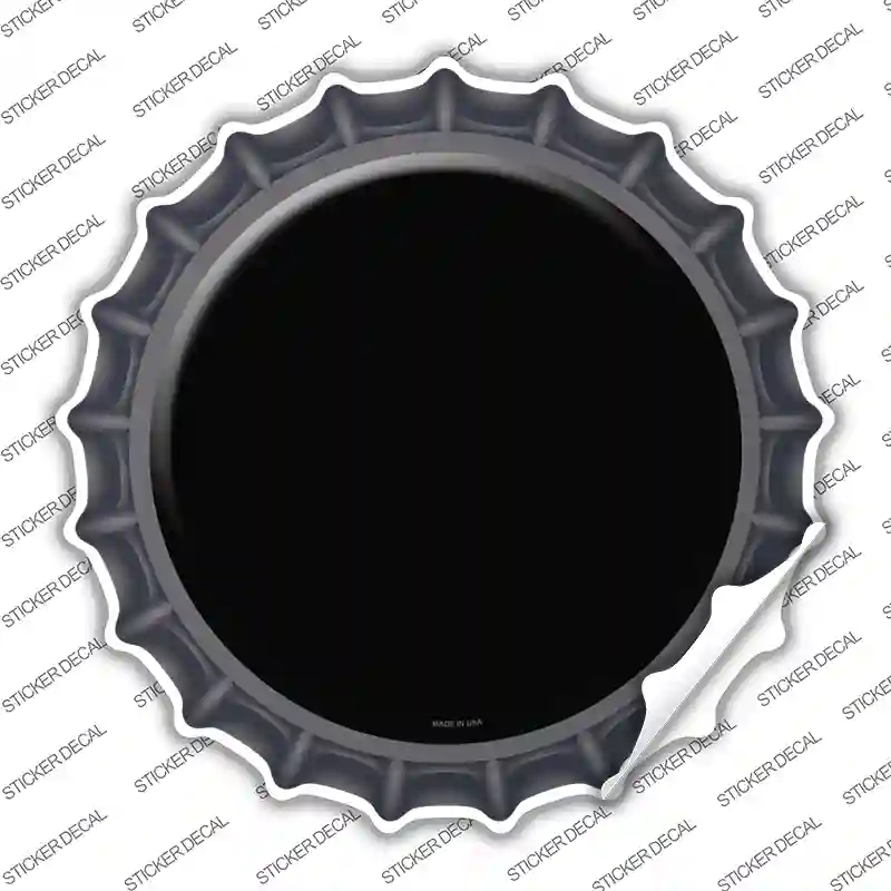 BC-150s-S Black Novelty Bottle Cap Sticker Decal, Small