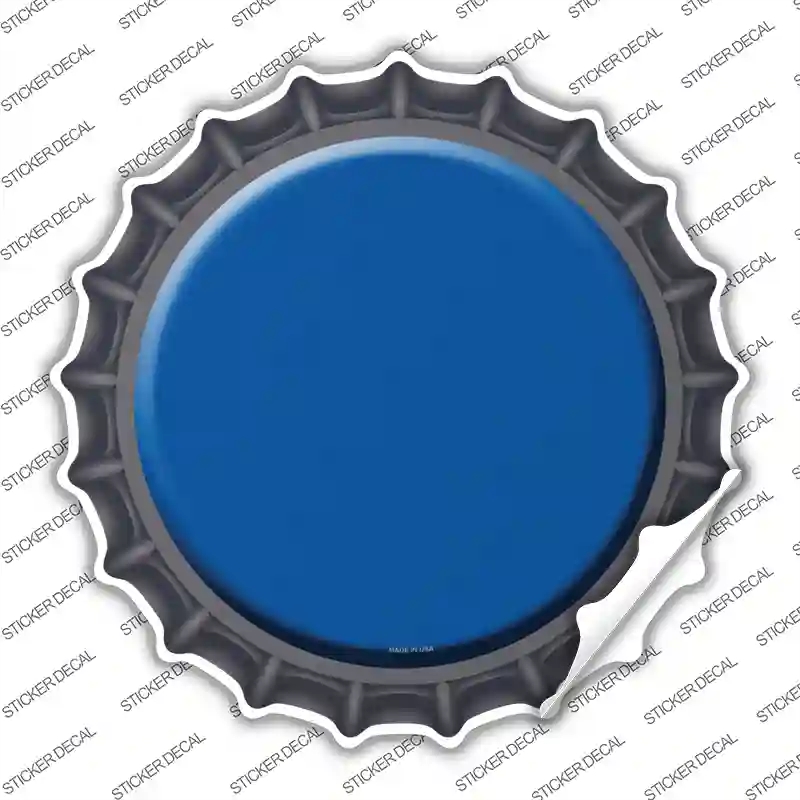 BC-154s-S Blue Novelty Bottle Cap Sticker Decal, Small
