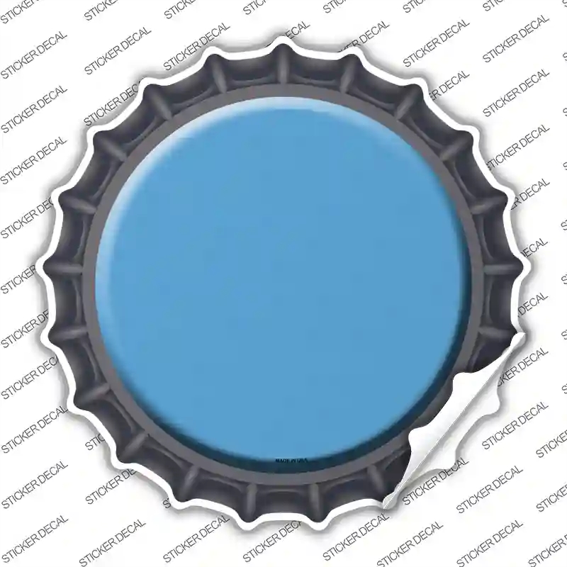 BC-161s-L Light Blue Novelty Bottle Cap Sticker Decal, Large