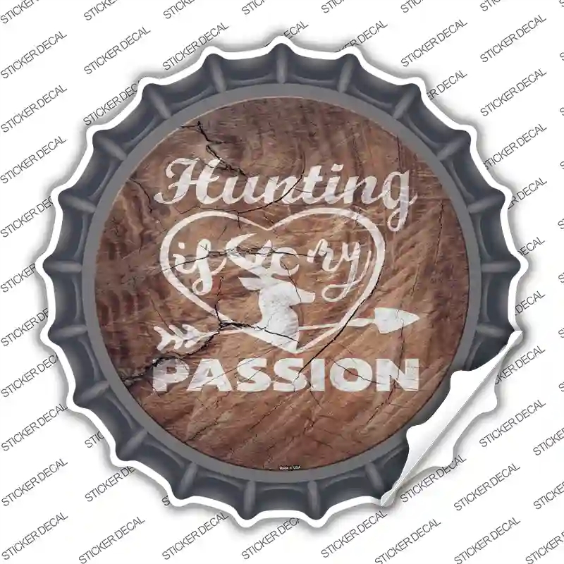 BC-1110s-S Hunting Passion Novelty Bottle Cap Sticker Decal, Small