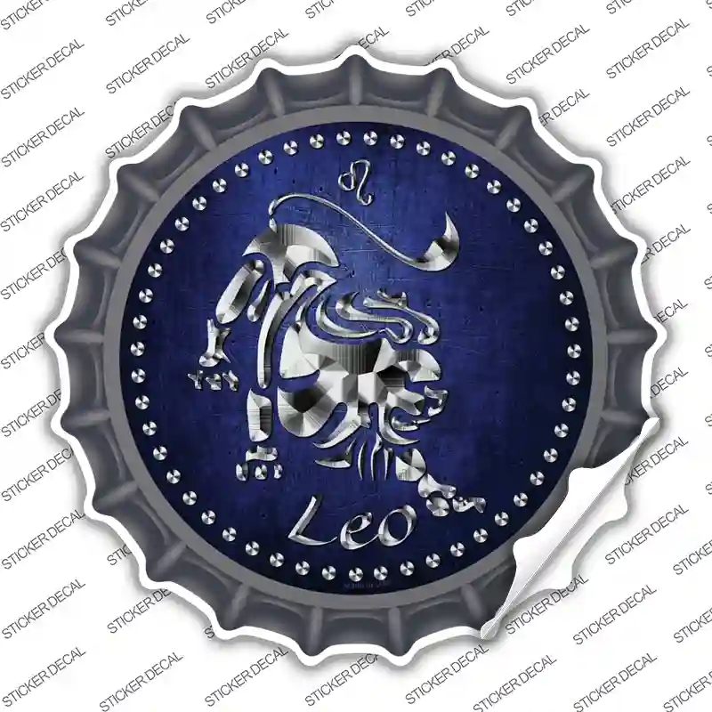 BC-540s-S Leo Novelty Bottle Cap Sticker Decal, Small