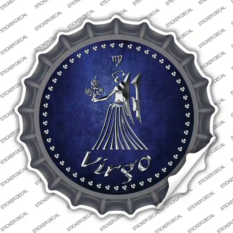 BC-541s-S Virgo Novelty Bottle Cap Sticker Decal, Small