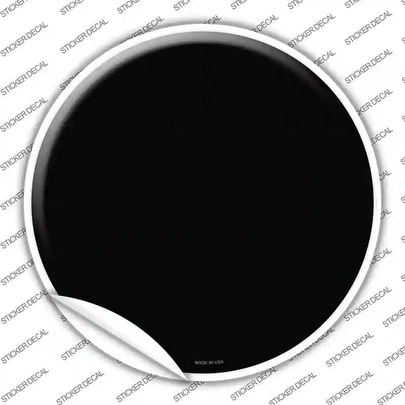 C-150s-XL Black Novelty Circle Sticker Decal, Extra Large
