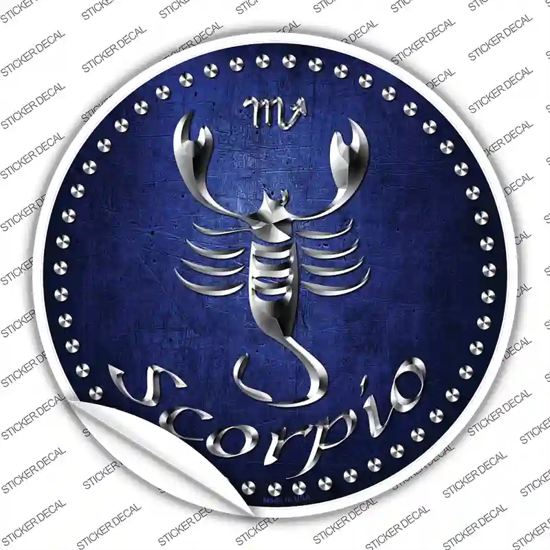 C-543s-XL Scorpio Novelty Circle Sticker Decal, Extra Large