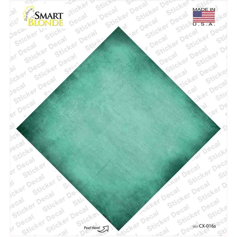CX-016s-M Mint Oil Rubbed Novelty Diamond Sticker Decal, Medium