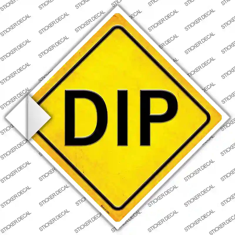 CX-577s-S Dip Novelty Diamond Sticker Decal, Small