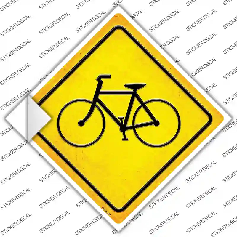 CX-593s-L Bicycle Novelty Diamond Sticker Decal, Large