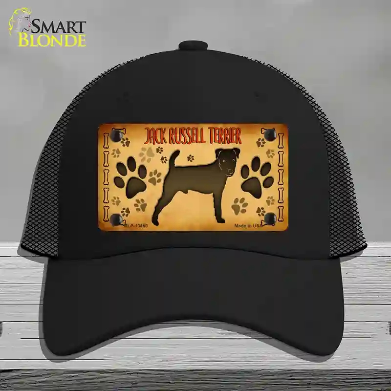 HAT01-MLP-10450 Jack Russell Terrier Novelty License Plate Hat, Mesh - Black