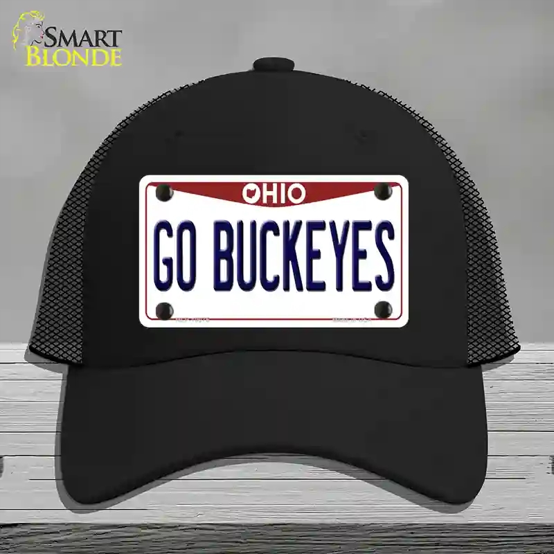 HAT01-MLP-10075 Go Buckeyes Ohio Novelty License Plate Hat, Mesh - Black