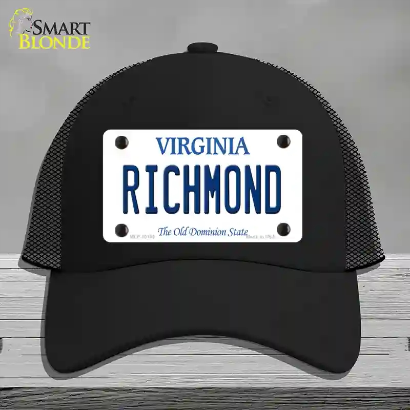 HAT01-MLP-10109 Richmond Virginia Novelty License Plate Hat, Mesh - Black