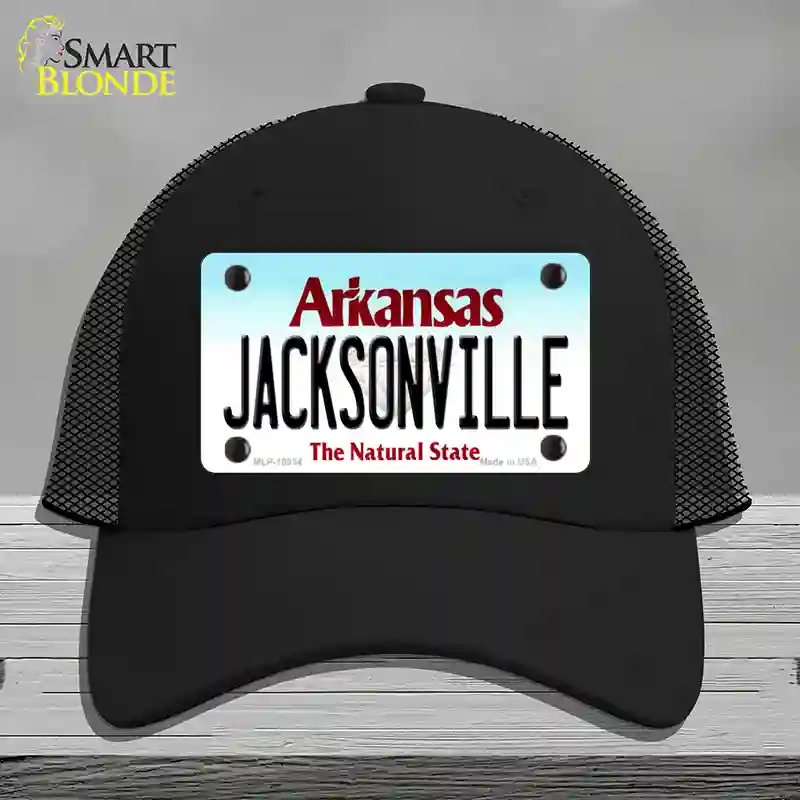 HAT01-MLP-10034 Jacksonville Arkansas Novelty License Plate Hat, Mesh - Black