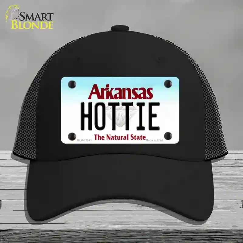 HAT01-MLP-10041 Hottie Arkansas Novelty License Plate Hat, Mesh - Black