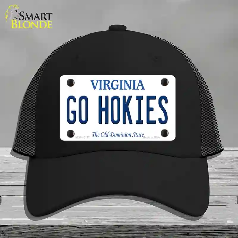 HAT01-MLP-10117 Go Hokies Virginia Novelty License Plate Hat, Mesh - Black