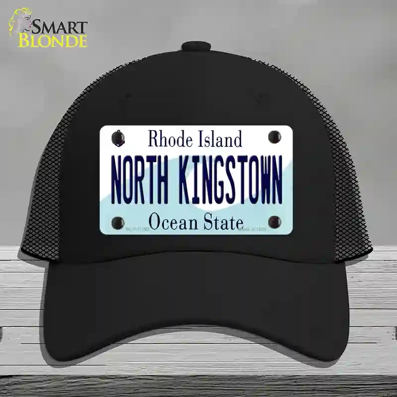 HAT01-MLP-11192 North Kingstown Rhode Island State Novelty License Plate Hat, Mesh - Black