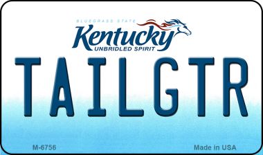 M-6756 3.5 x 2 in. Tailgtr Kentucky State License Plate Novelty Magnet