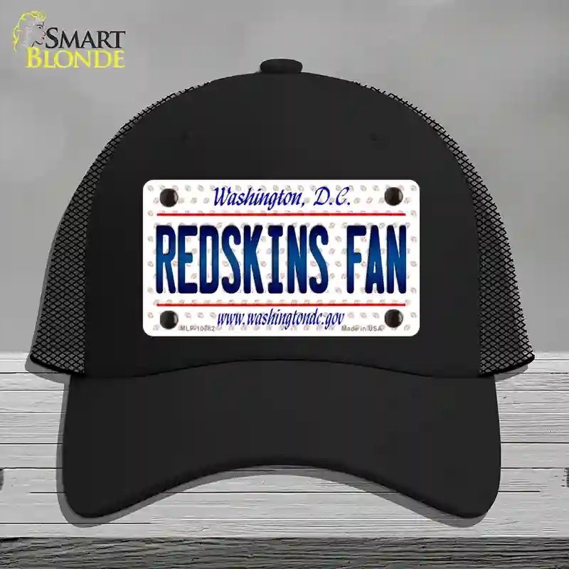HAT01-MLP-10782 Redskins Fan Washington DC Novelty License Plate Hat, Mesh - Black