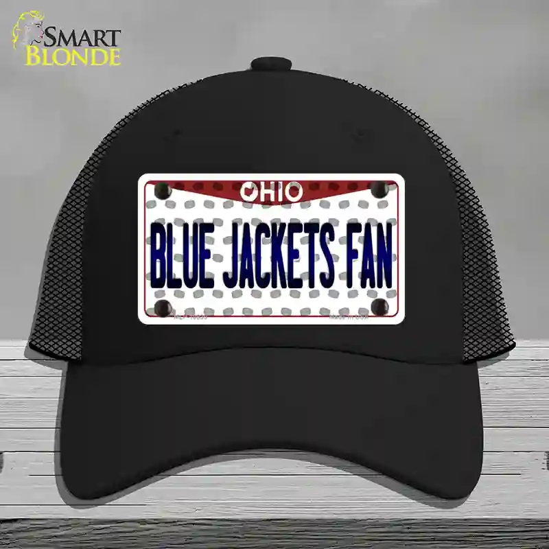 HAT01-MLP-10839 Blue Jackets Fan Ohio Novelty License Plate Hat, Mesh - Black
