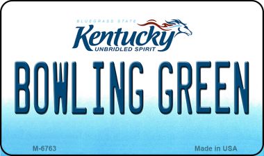 SMART BLONDE Bowling Green Kentucky State License Plate Tag Novelty Magnet M-6763