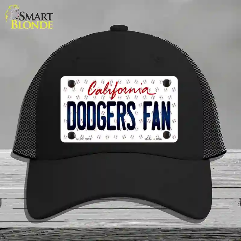 HAT01-MLP-10809 Dodgers Fan California Novelty License Plate Hat, Mesh - Black