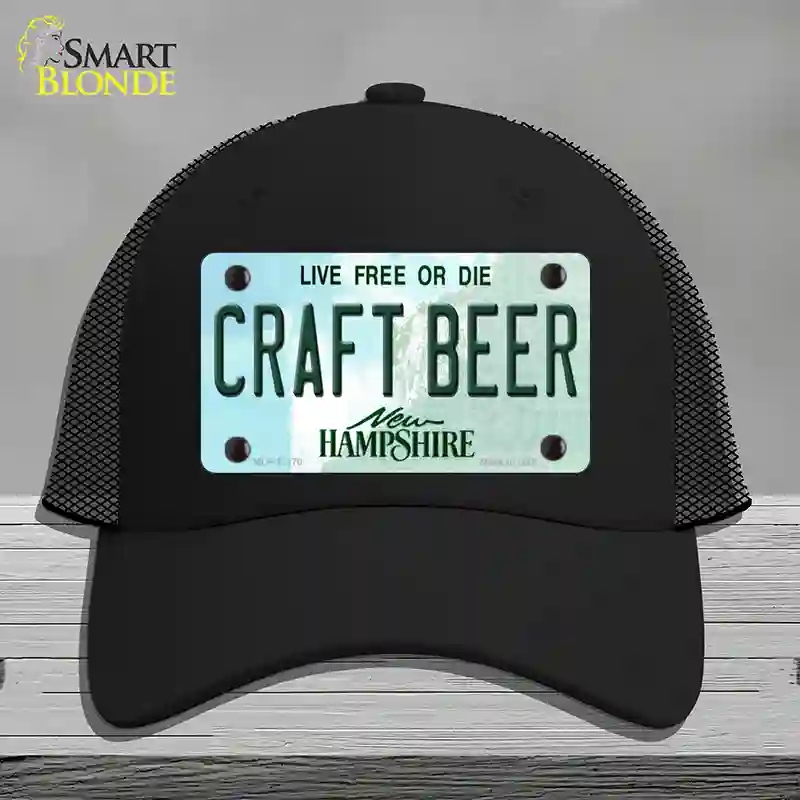 HAT01-MLP-12170 Craft Beer   Hampshire Novelty License Plate Hat, Mesh - Black