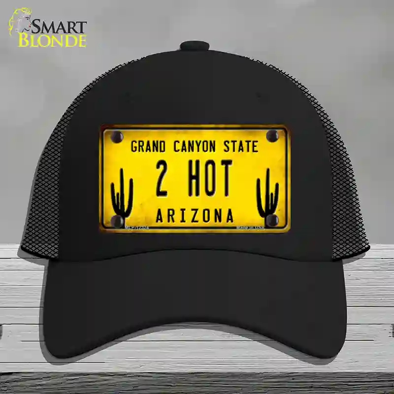 HAT01-MLP-12324 Arizona 2 Hot Novelty License Plate Hat, Mesh - Black