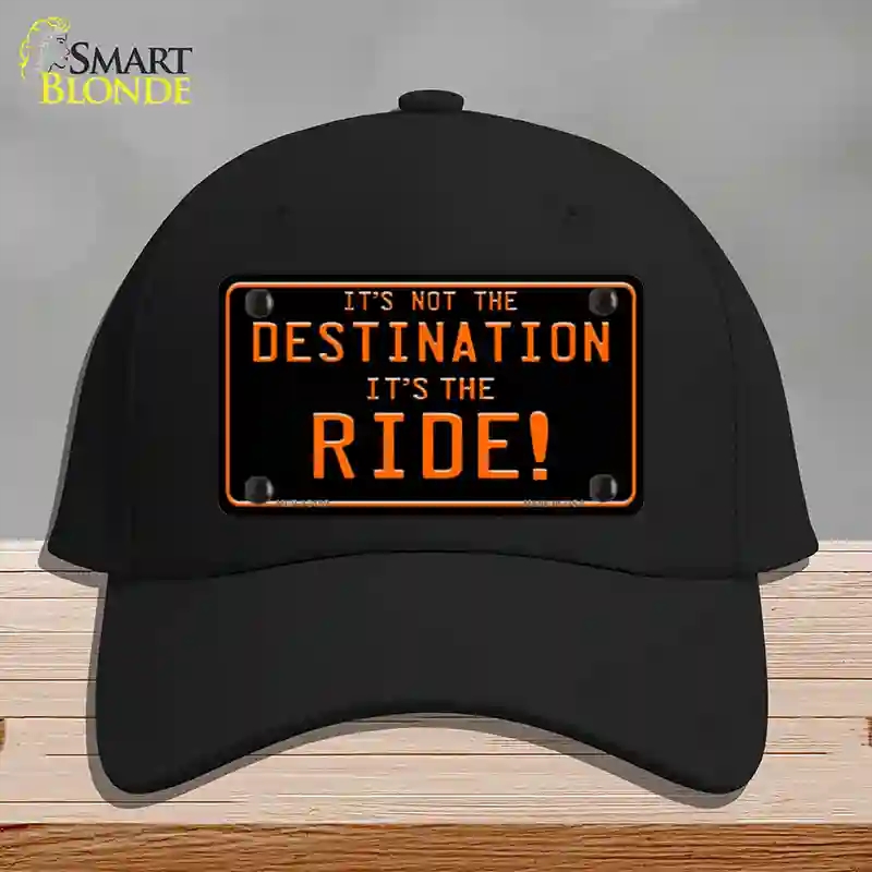 HAT03-MLP-12189 Its Not the Destination Novelty License Plate Hat, Cotton - Black