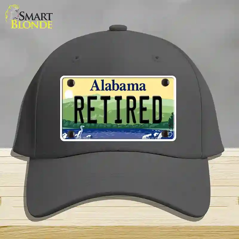HAT04-MLP-10002 Retired Alabama Novelty License Plate Hat, Cotton - Charcoal