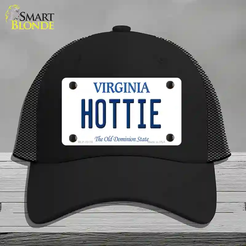 HAT01-MLP-10119 Hottie Virginia Novelty License Plate Hat, Mesh - Black