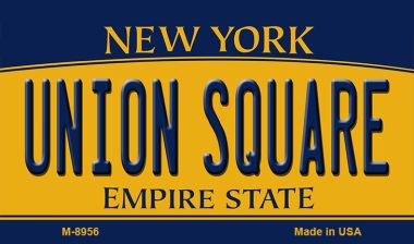 M-8956 3.5 x 2 in. Union Square New York State License Plate Magnet