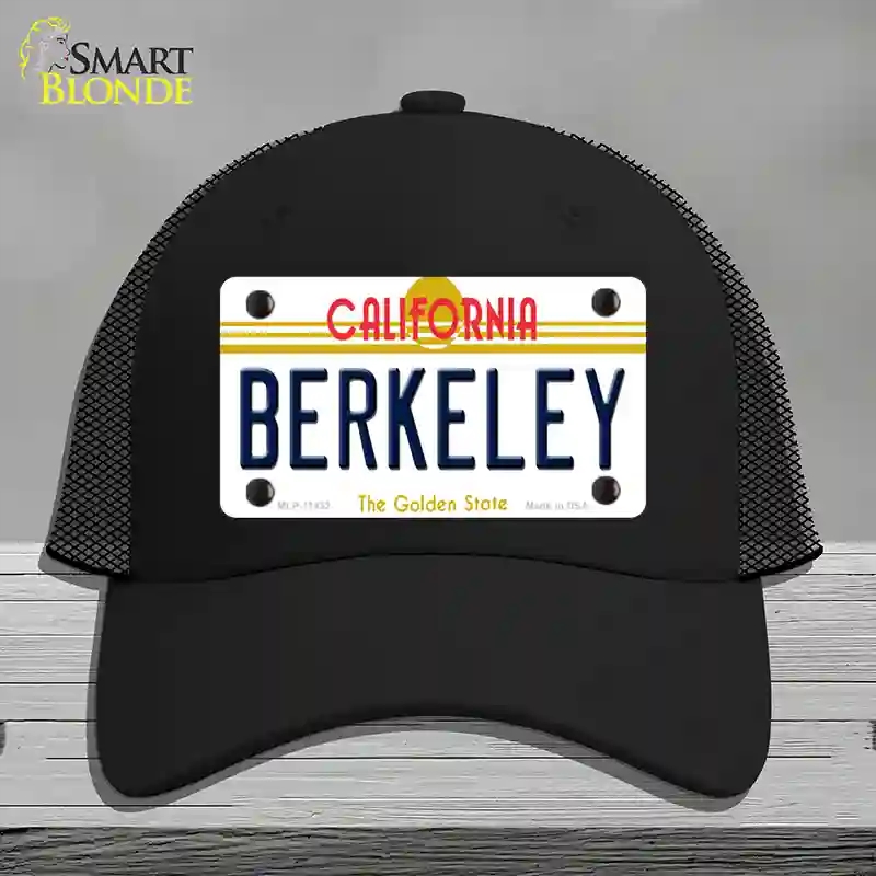 HAT01-MLP-11432 Berkeley California Novelty License Plate Hat, Mesh - Black