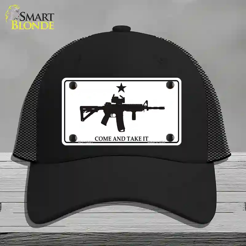 HAT01-MLP-12491 Come & Take It Novelty License Plate Hat, Mesh - Black