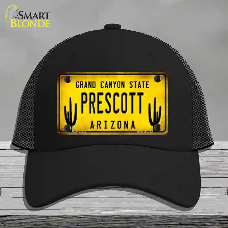 HAT01-MLP-12321 Arizona Prescott Novelty License Plate Hat, Mesh - Black