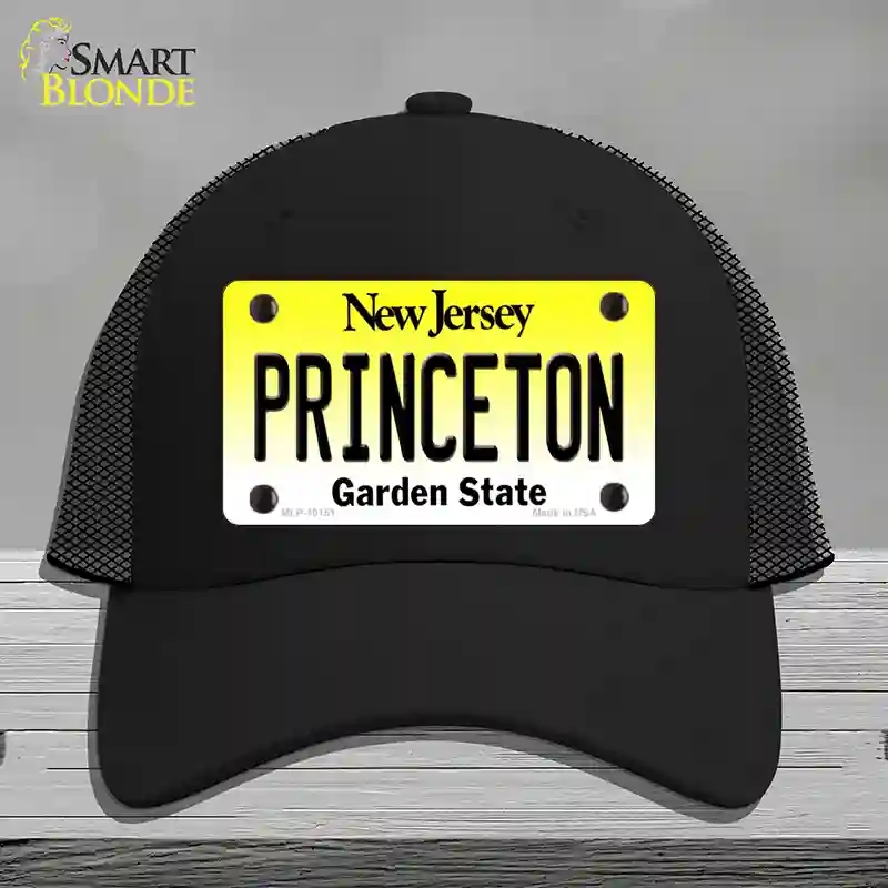 HAT01-MLP-10151 Princeton   Jersey Novelty License Plate Hat, Mesh - Black